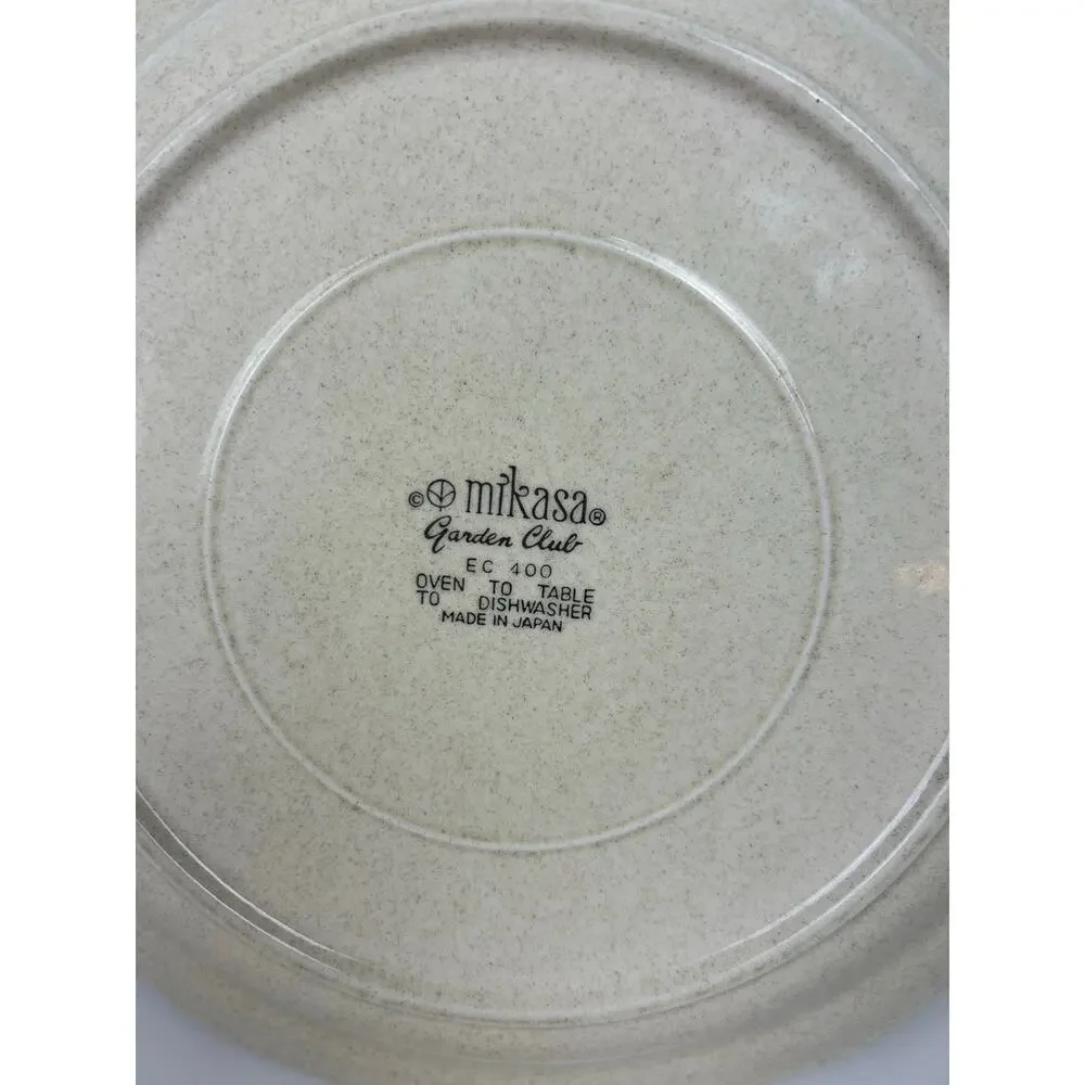 Mikasa Garden Club EC400 Stoneware XL Serving Plate Platter 12